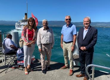 Visite à Yvoire avec le Vice-président de la Région, Philippe Meunier